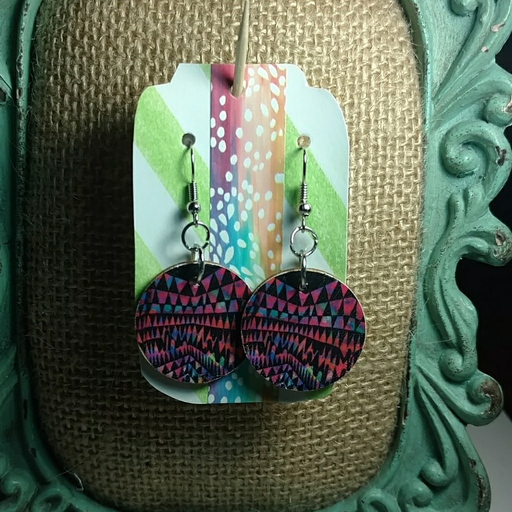 Bright Geometric Earrings